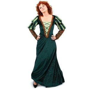 Women’s Forest Renaissance Princess Costume Green Size 12/14 Maxi Corset